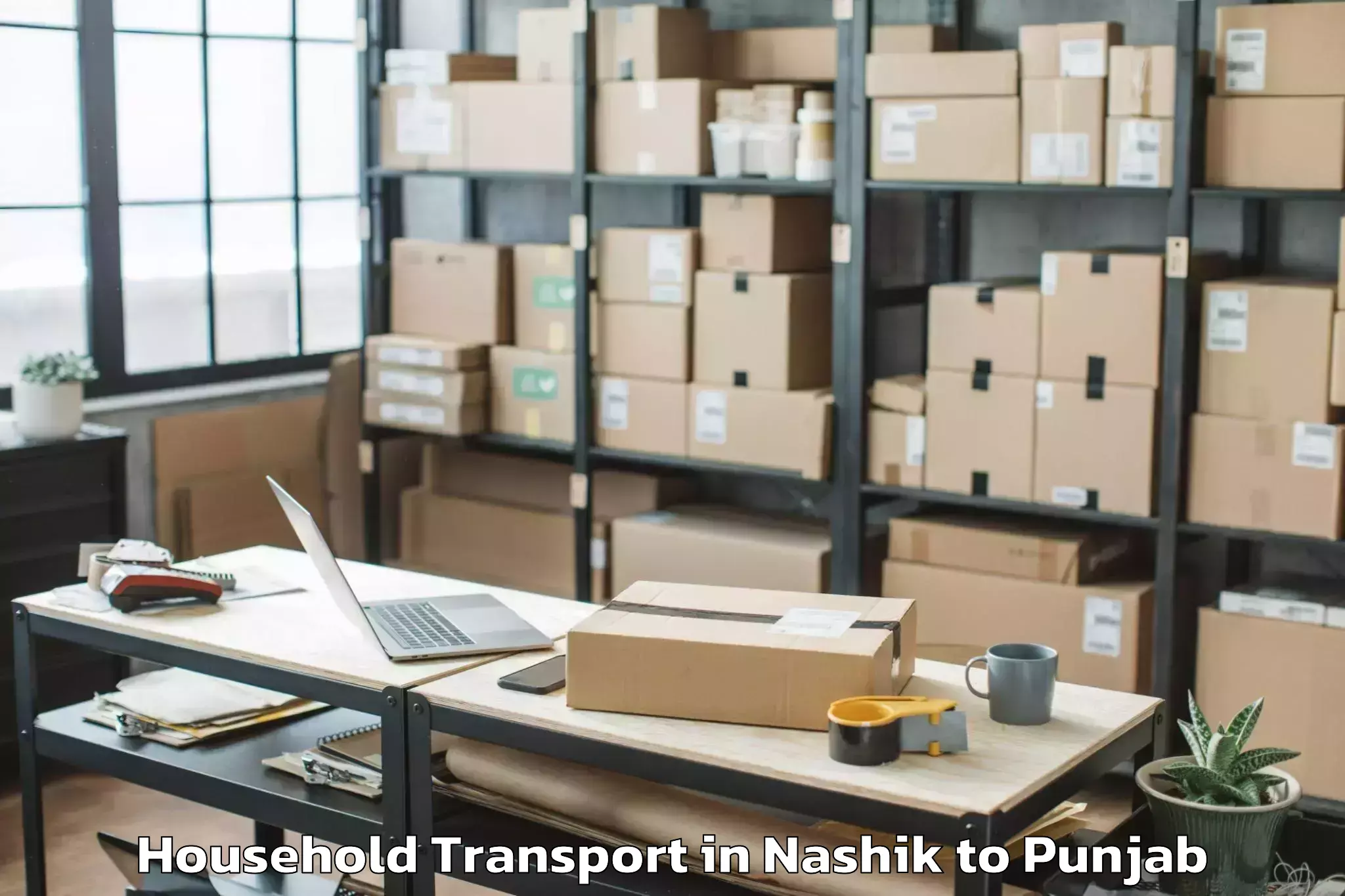 Easy Nashik to Barnala Household Transport Booking